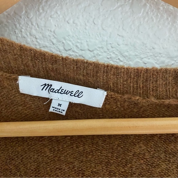 Madewell Wrap-Front Pullover Sweater in Coziest Yarn Size Medium - Picture 3 of 11